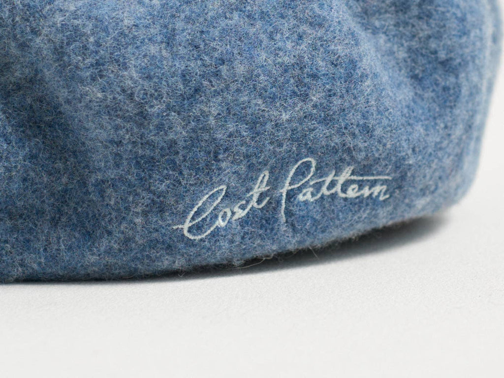 Lost Pattern NYC - "Bon Chic" Wool Beret - Dusty Blue