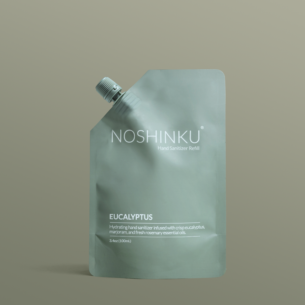 Noshinku - Eucalyptus Rosemary Nourishing Sanitizer Travel Refill Pouch