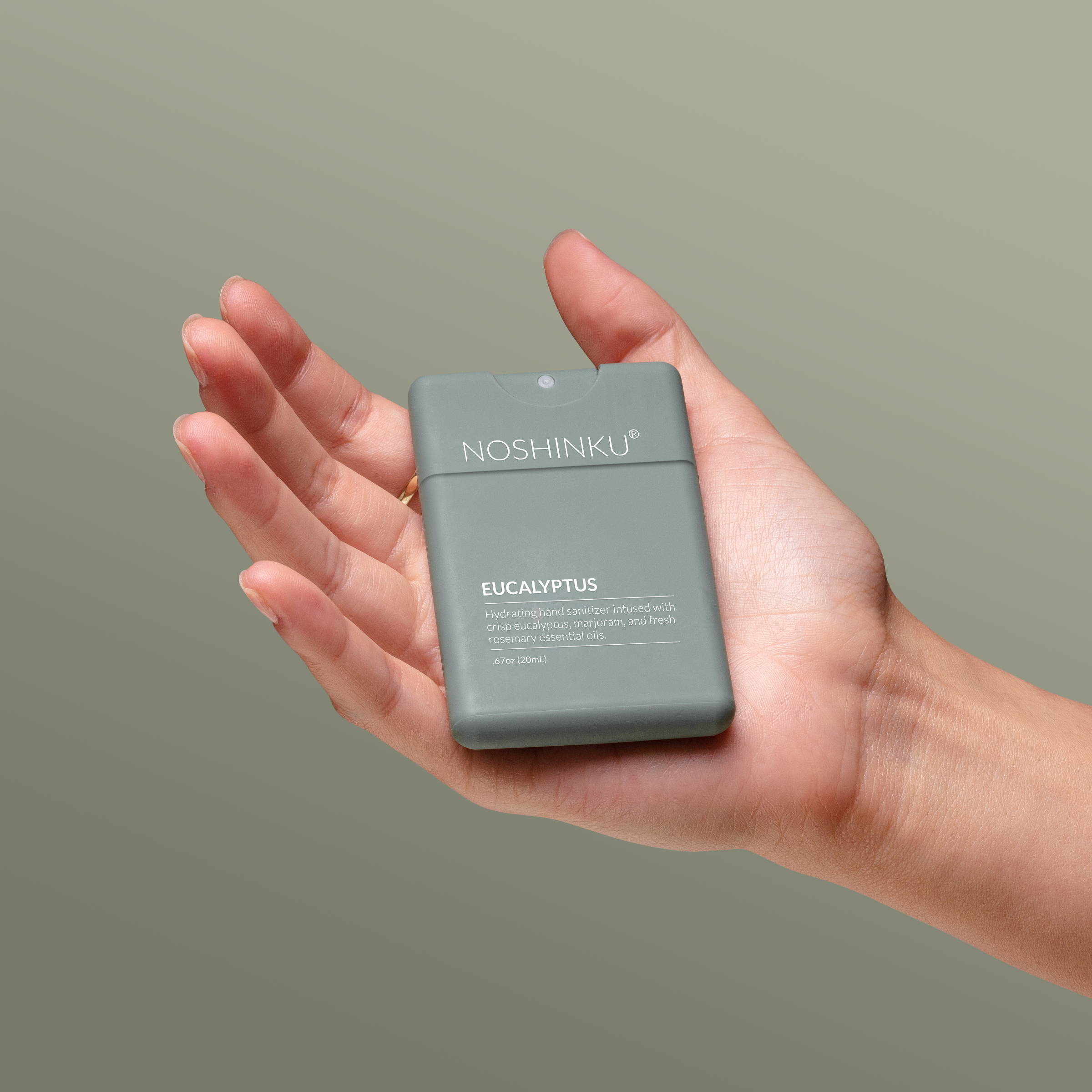 Noshinku - Refillable Eucalyptus Moisturizing Pocket Hand Sanitizer