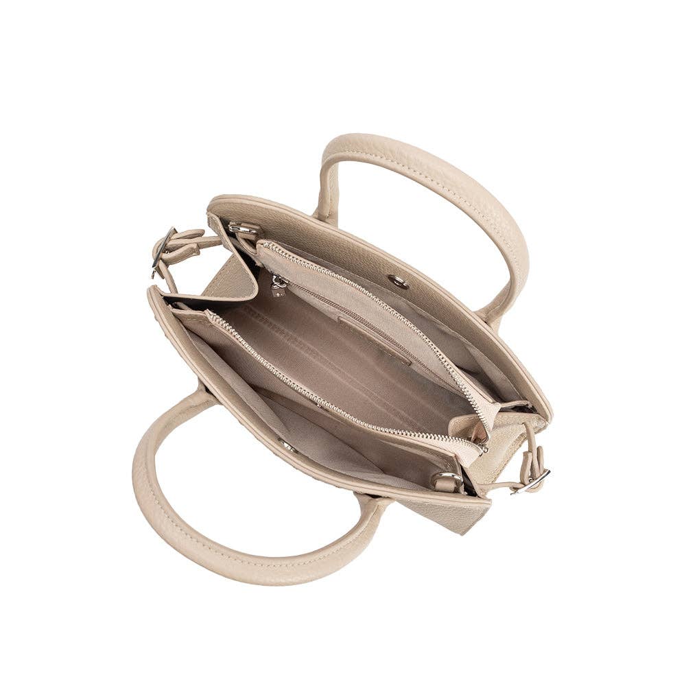 Melie Bianco - Marlo Bone Recycled Vegan Leather Crossbody Bag