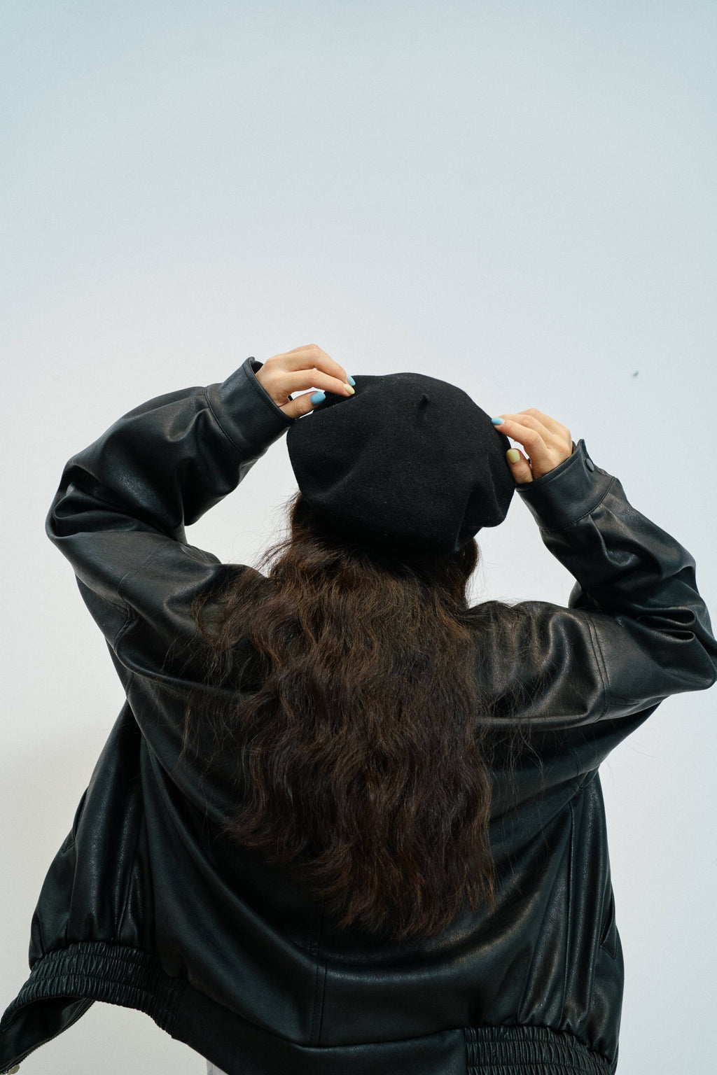 Lost Pattern NYC - "Bon Chic" Wool Beret - Black