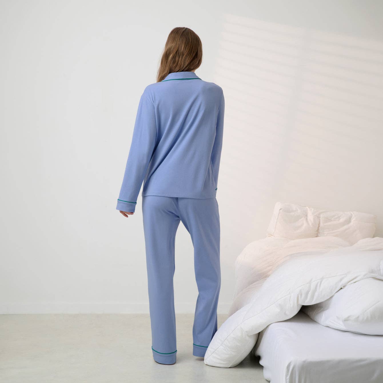 LUNYA - Slumberknit™ Shawl Collar Button Down Pant Set
