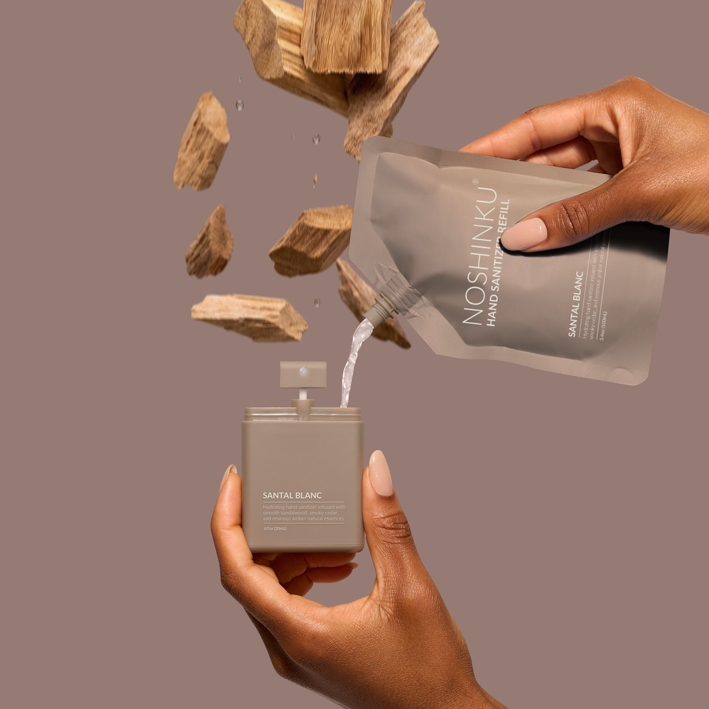 Noshinku - Santal Blanc Hydrating Hand Sanitizer Spray Refill Pouch