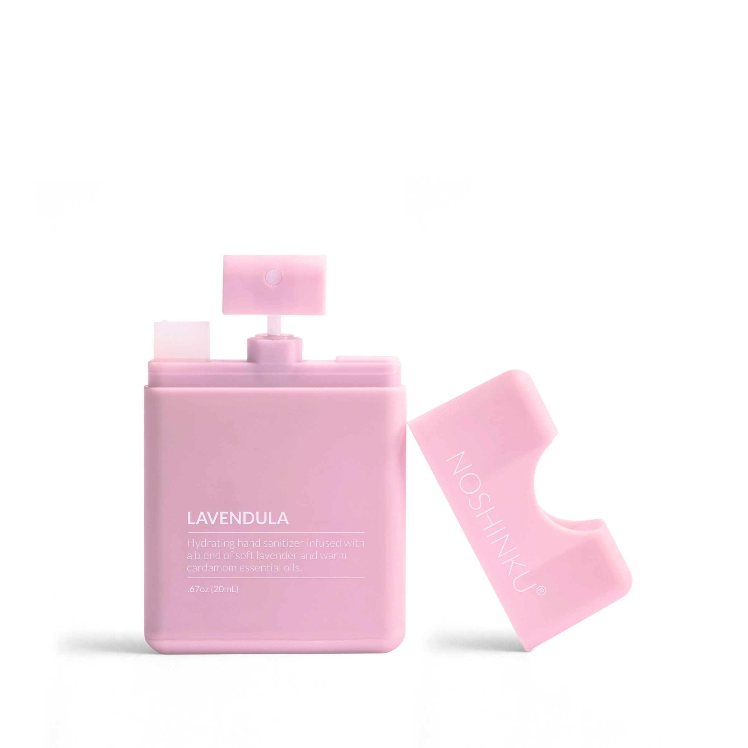 Noshinku - Refillable Lavender Ultra-Moisturizing Pocket Hand Sanitizer