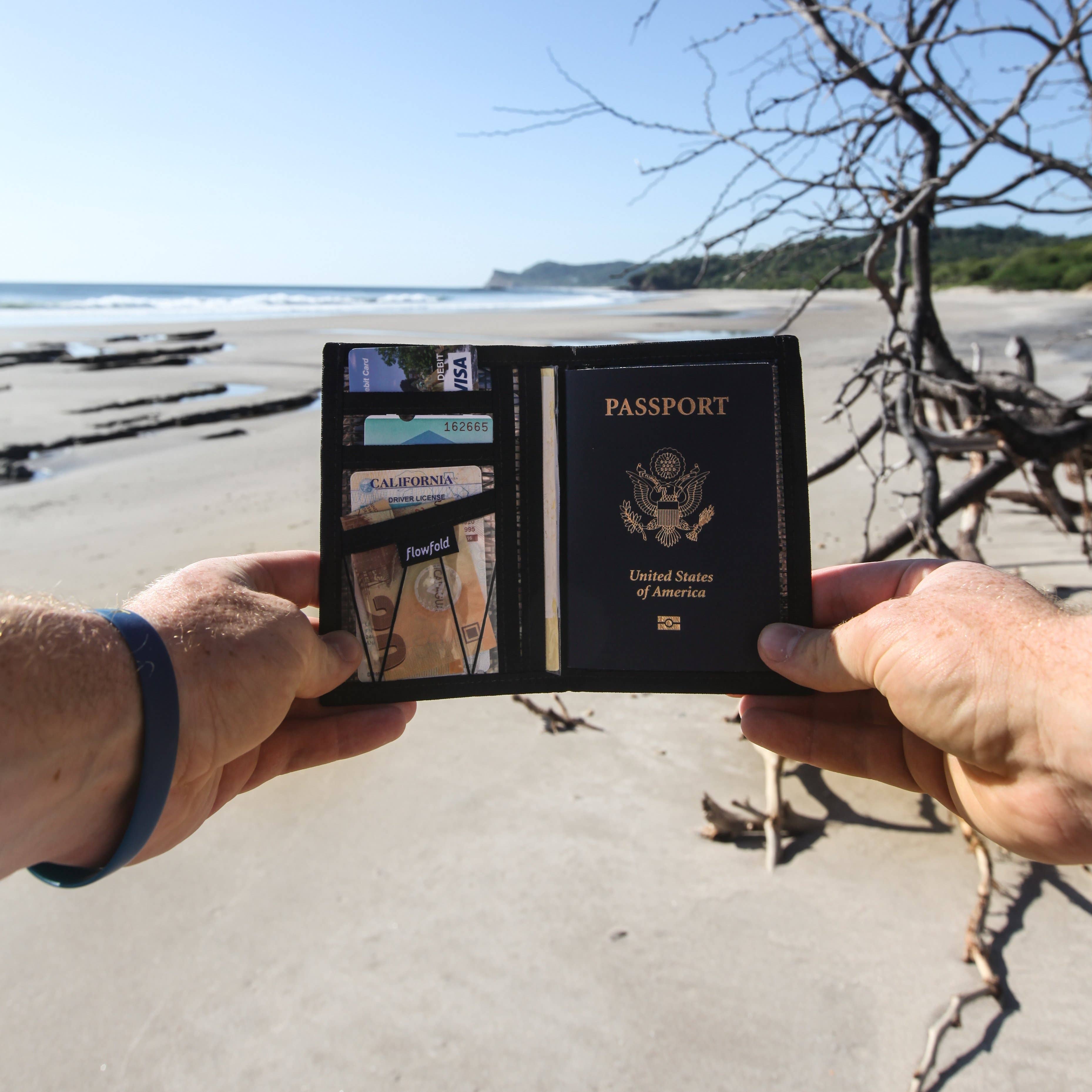 Flowfold - RFID Blocking Navigator - Passport Case & Wallet