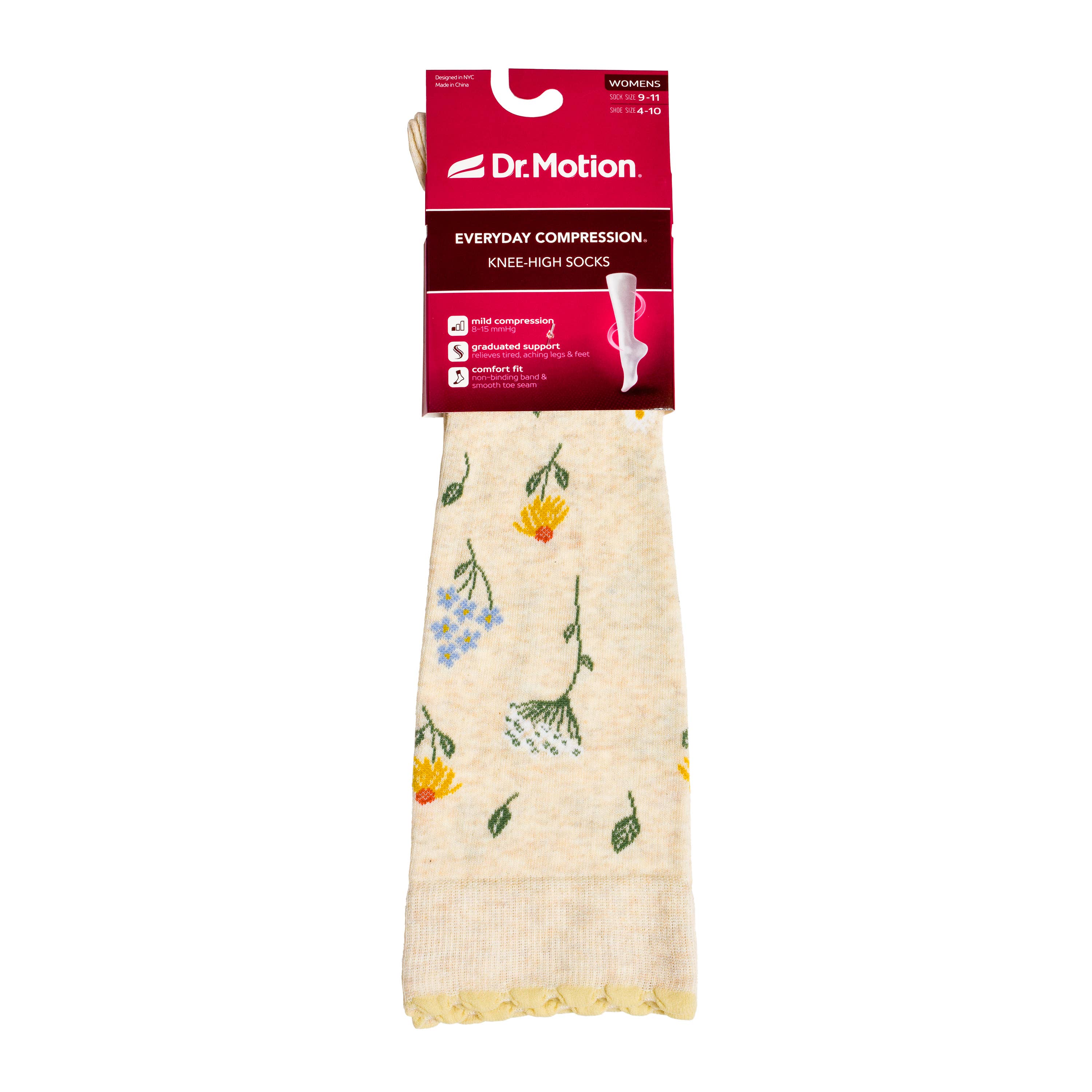 Dr. Motion - Wildflowers | Knee-High Compression Socks For Women