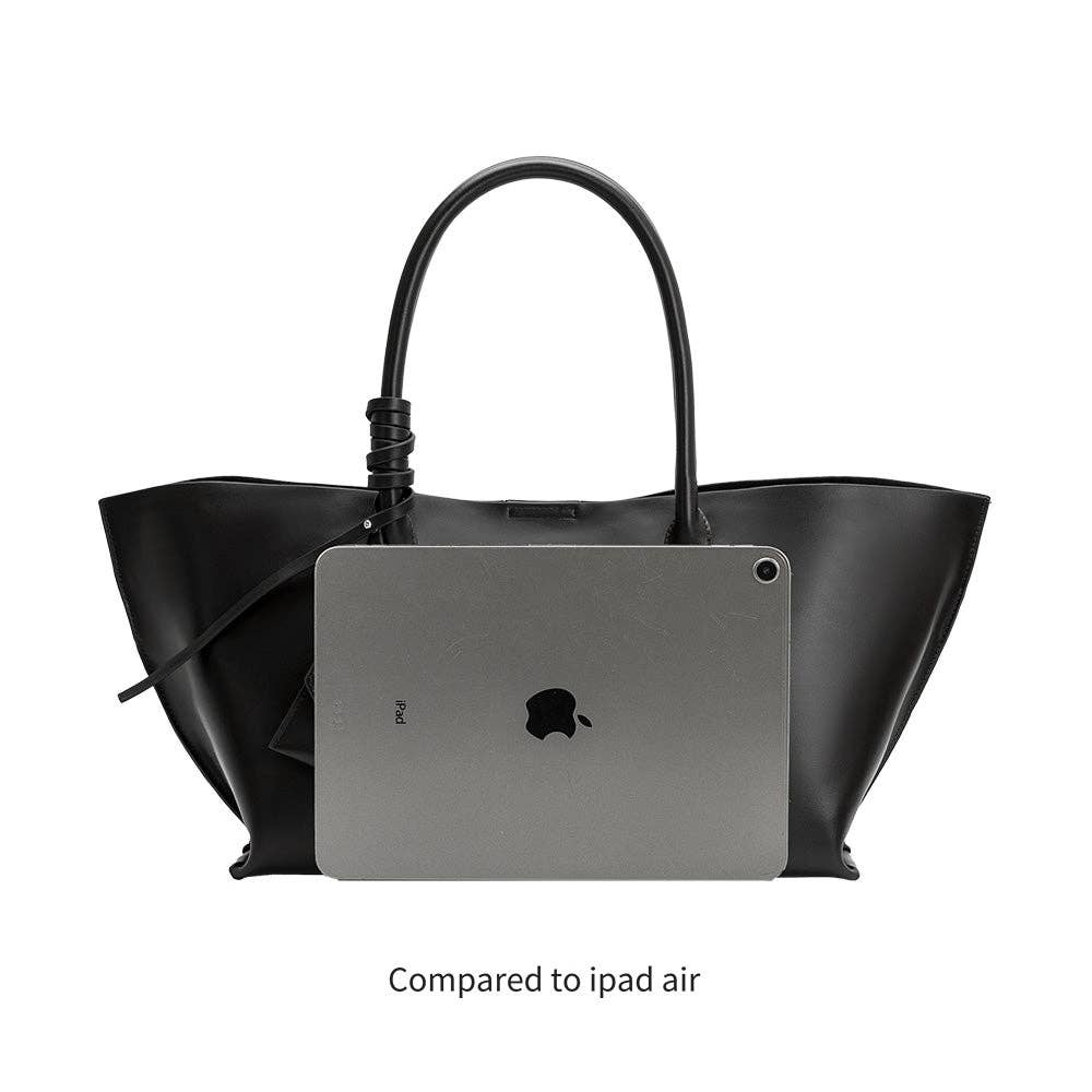 Melie Bianco - Astrid Navy Premium Vegan Leather Tote Bag