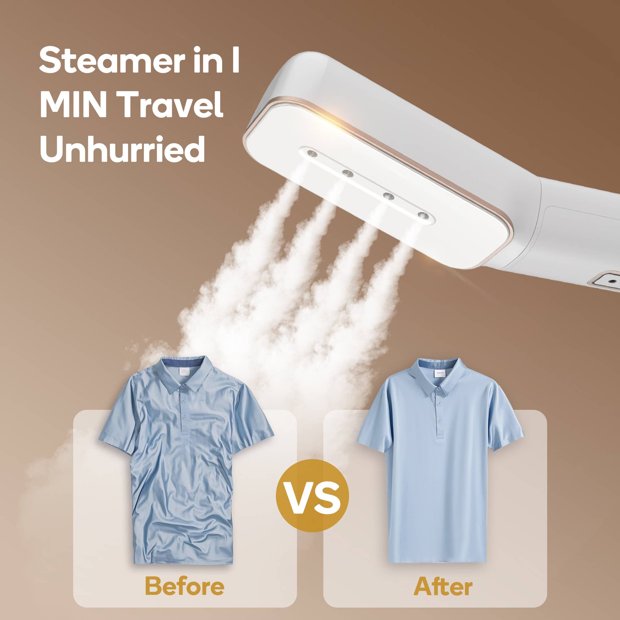 Newbealer - 3-in-1 Portable Steamer for Clothes, Global Voltage