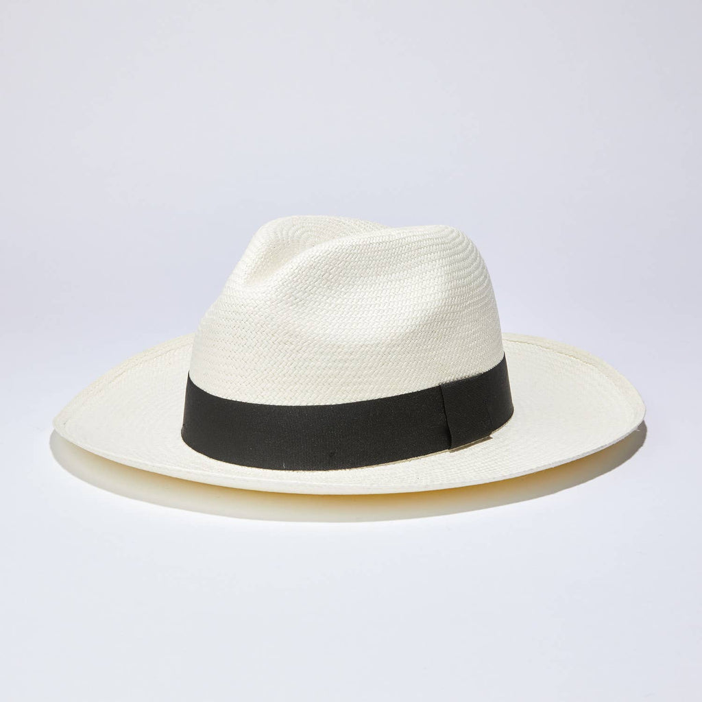Elegancia Tropical Genuine Panama Hats - Classic White Panama Hat - Handmade Straw Hat