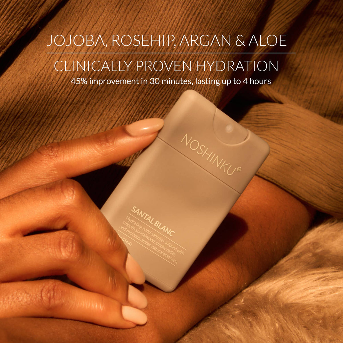 Noshinku - Santal Blanc Hydrating Hand Sanitizer Spray Refill Pouch