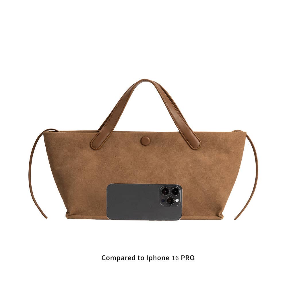 Melie Bianco - Jill Olive Suede Recycled Vegan Tote Bag