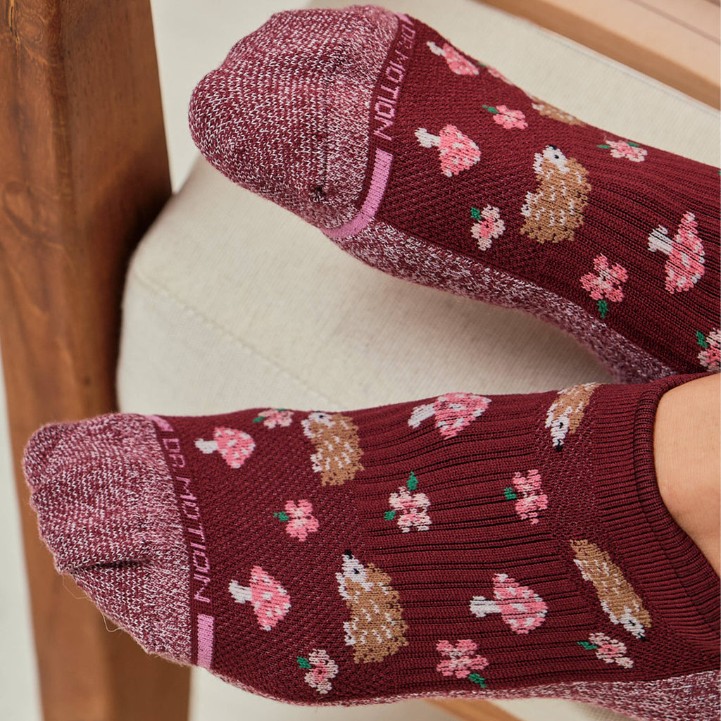 Dr. Motion - HEDGEHOG & SHROOMS | ANKLE COMPRESSION SOCKS