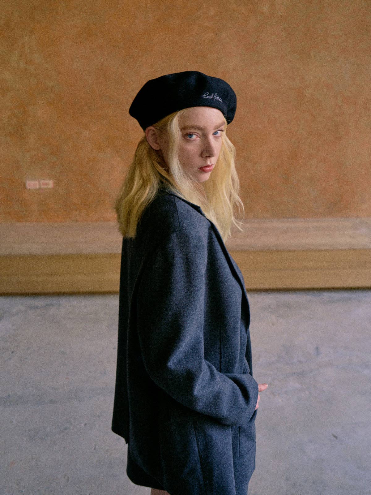 Lost Pattern NYC - "Bon Chic" Wool Beret - Black