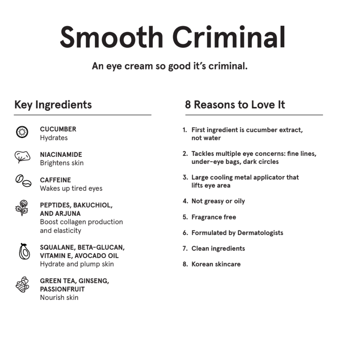 JAXON LANE - SMOOTH CRIMINAL Age Defying Eye Cream Men's Skincare