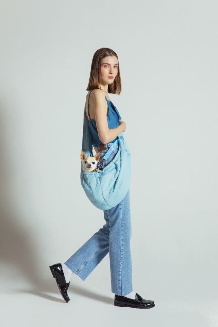 Maxbone - Eco Packable Sling Carrier in Sky Blue for Dogs