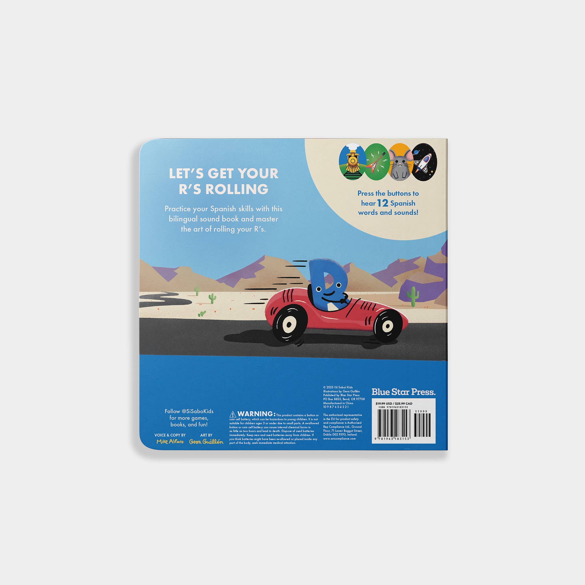Blue Star Press - How Do You Roll Your R's?: Bilingual Sound Book for Kids
