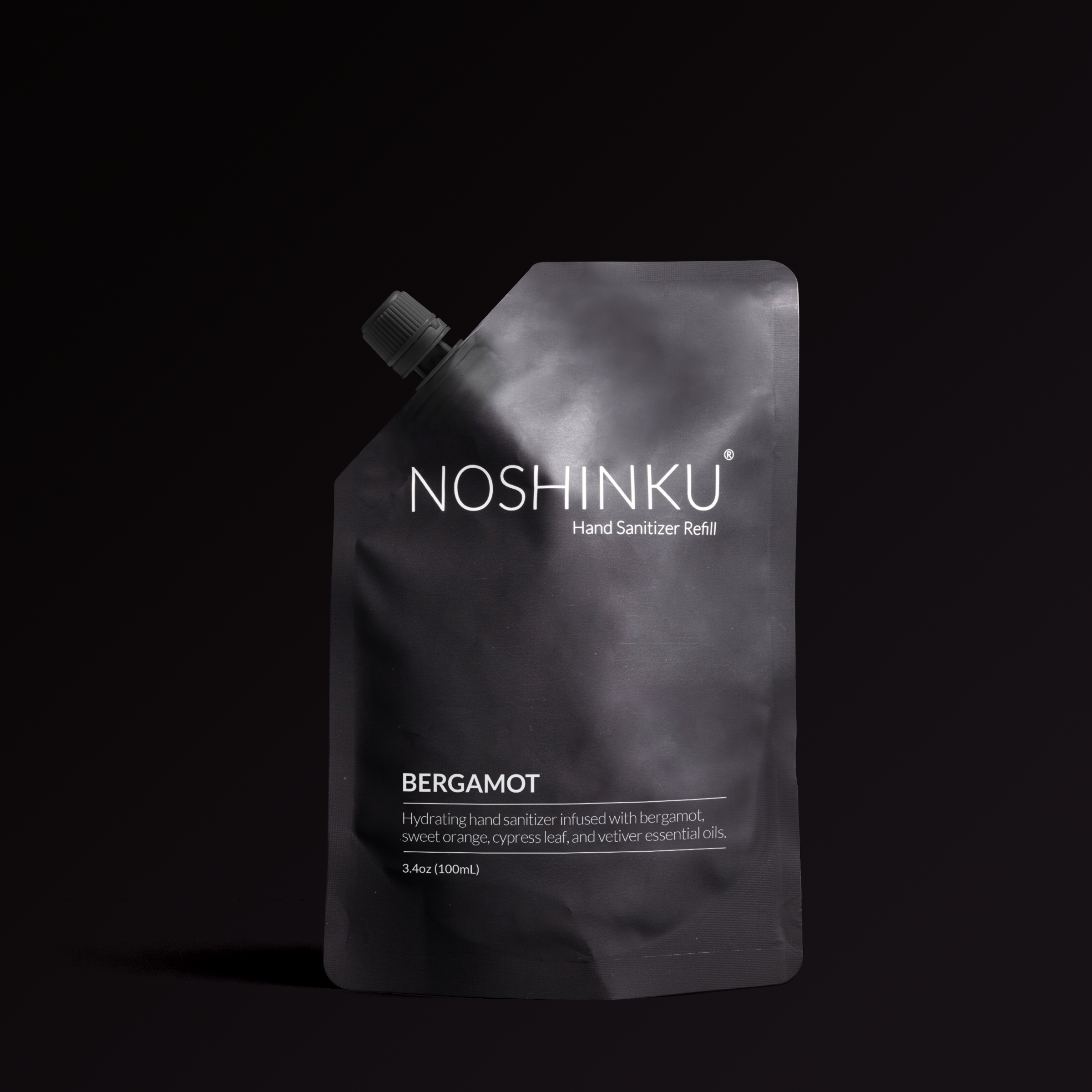 Noshinku - Bergamot - Cypress Nourishing Sanitizer Travel Refill Pouch