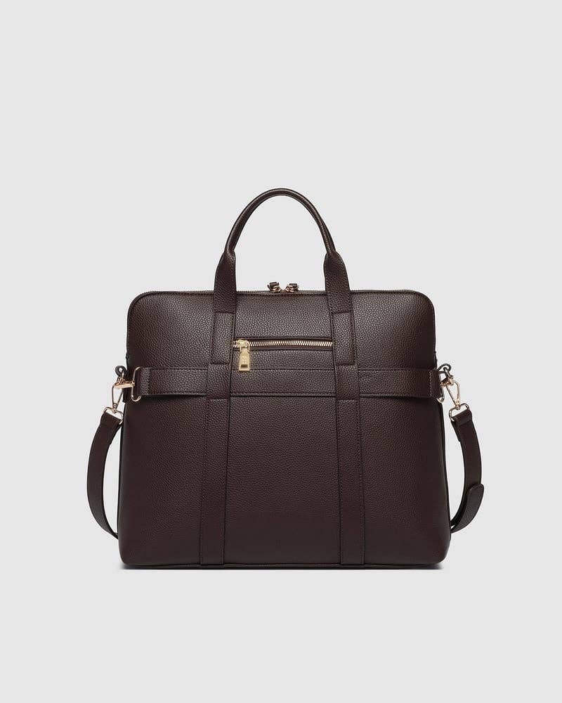 Louenhide - Rhodes Trolley Laptop Bag - Chocolate
