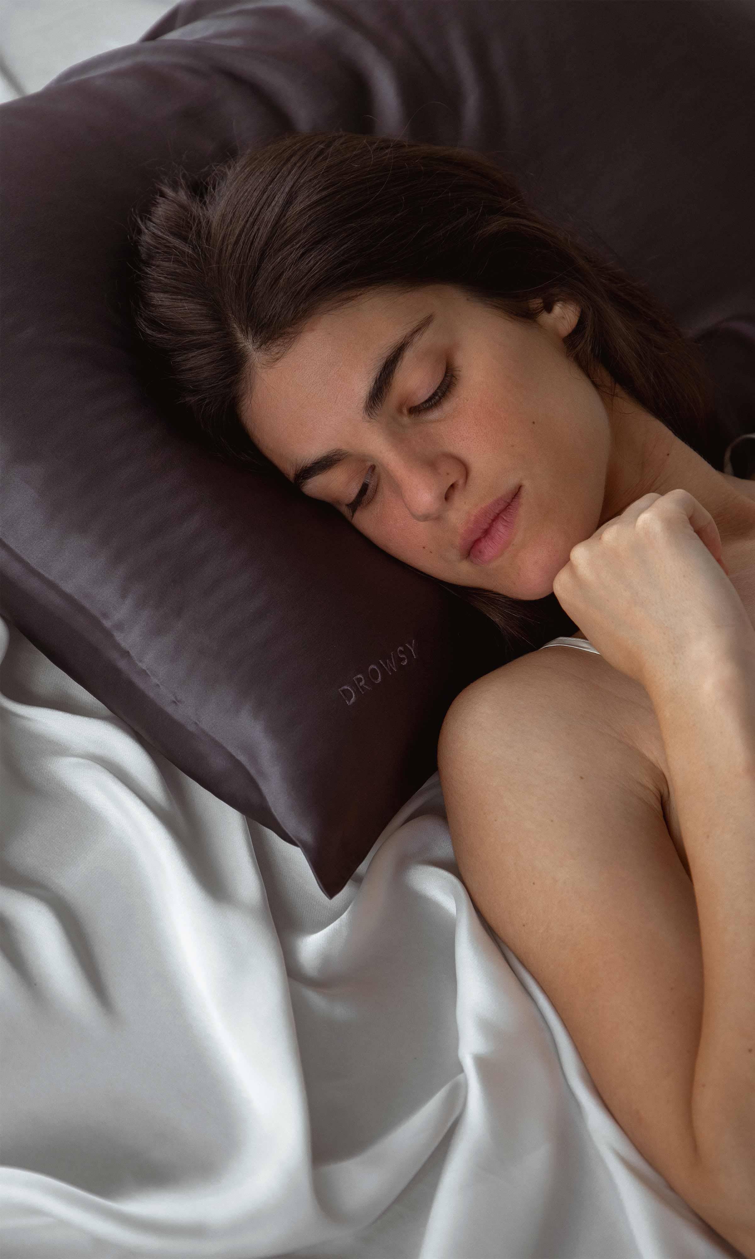 Drowsy Sleep Co. - Moonlight Shadow Silk Queen Pillowcase