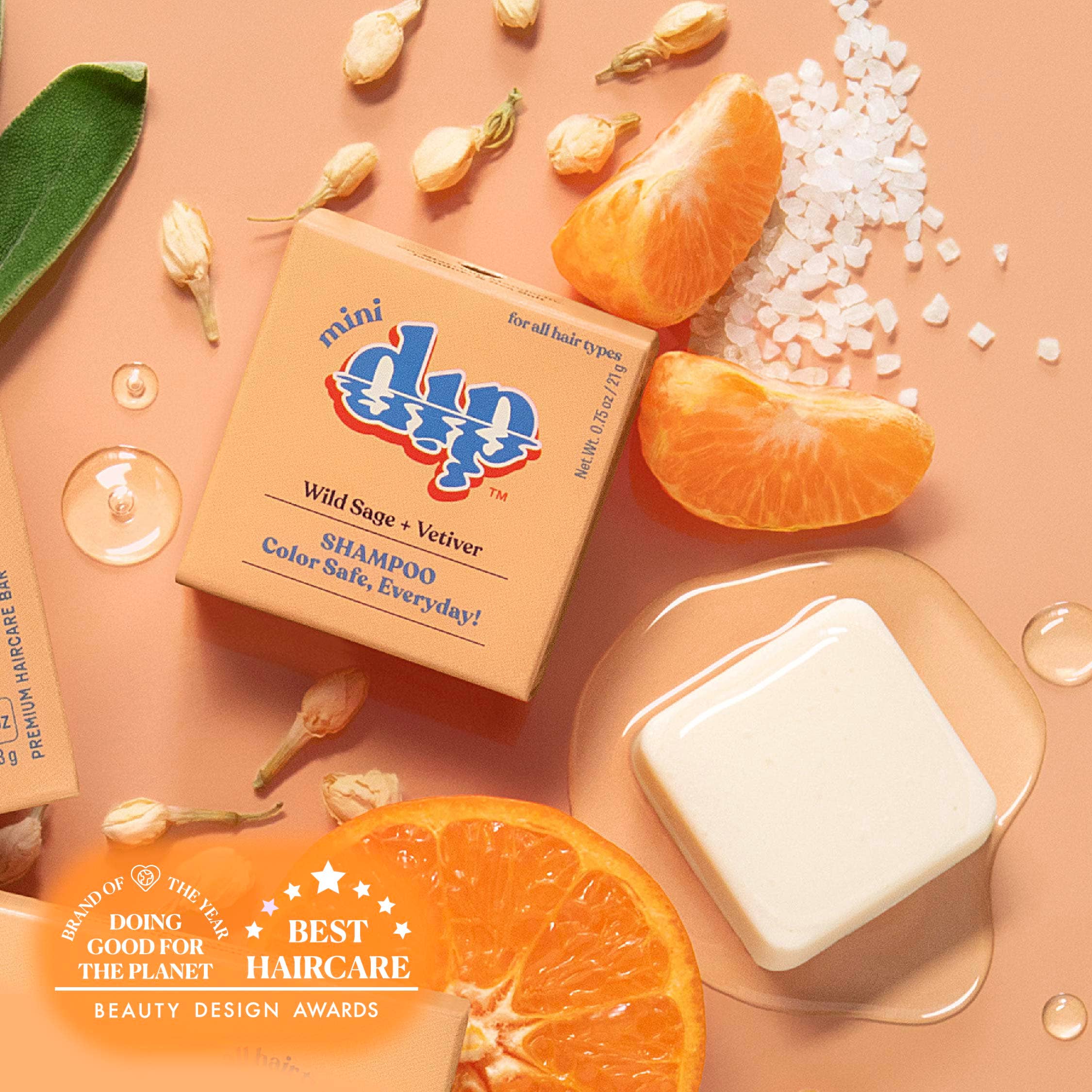 Dip - Mini Dip Shampoo Bar: Color Safe, Everyday - Wild Sage & Vetiver