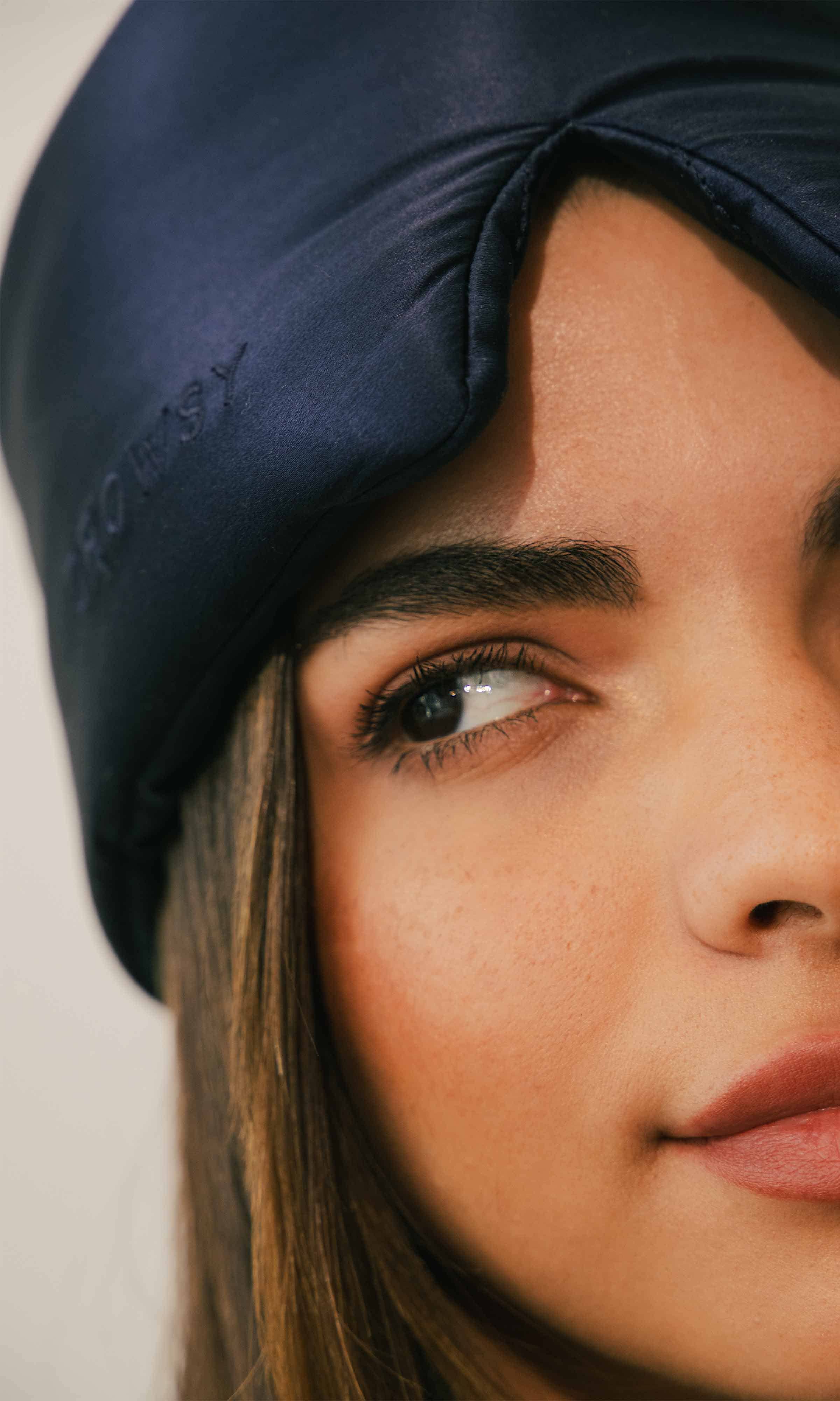 Drowsy Sleep Co. - Midnight Blue Eyelash Protecting Sleep Mask