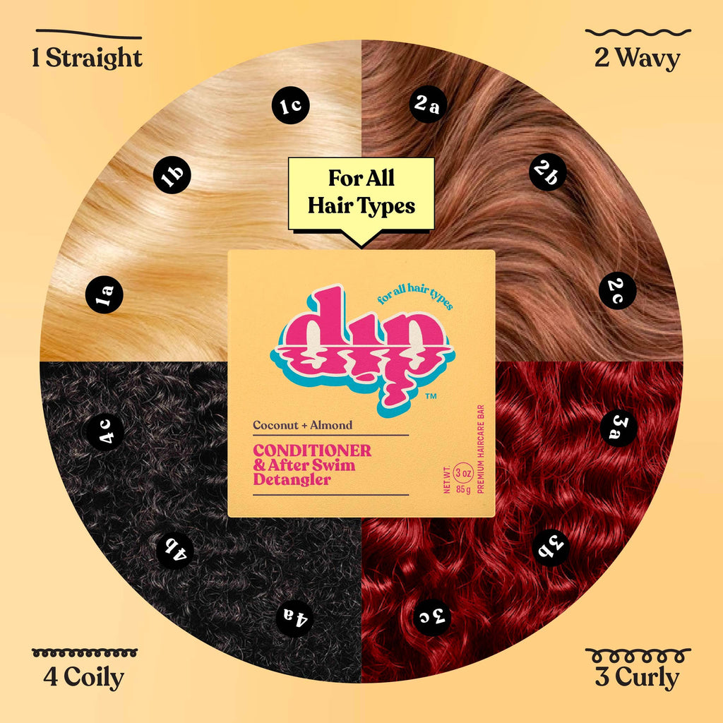 Dip - Dip Conditioner Bar & After Swim Detangler - Coconut & Almond