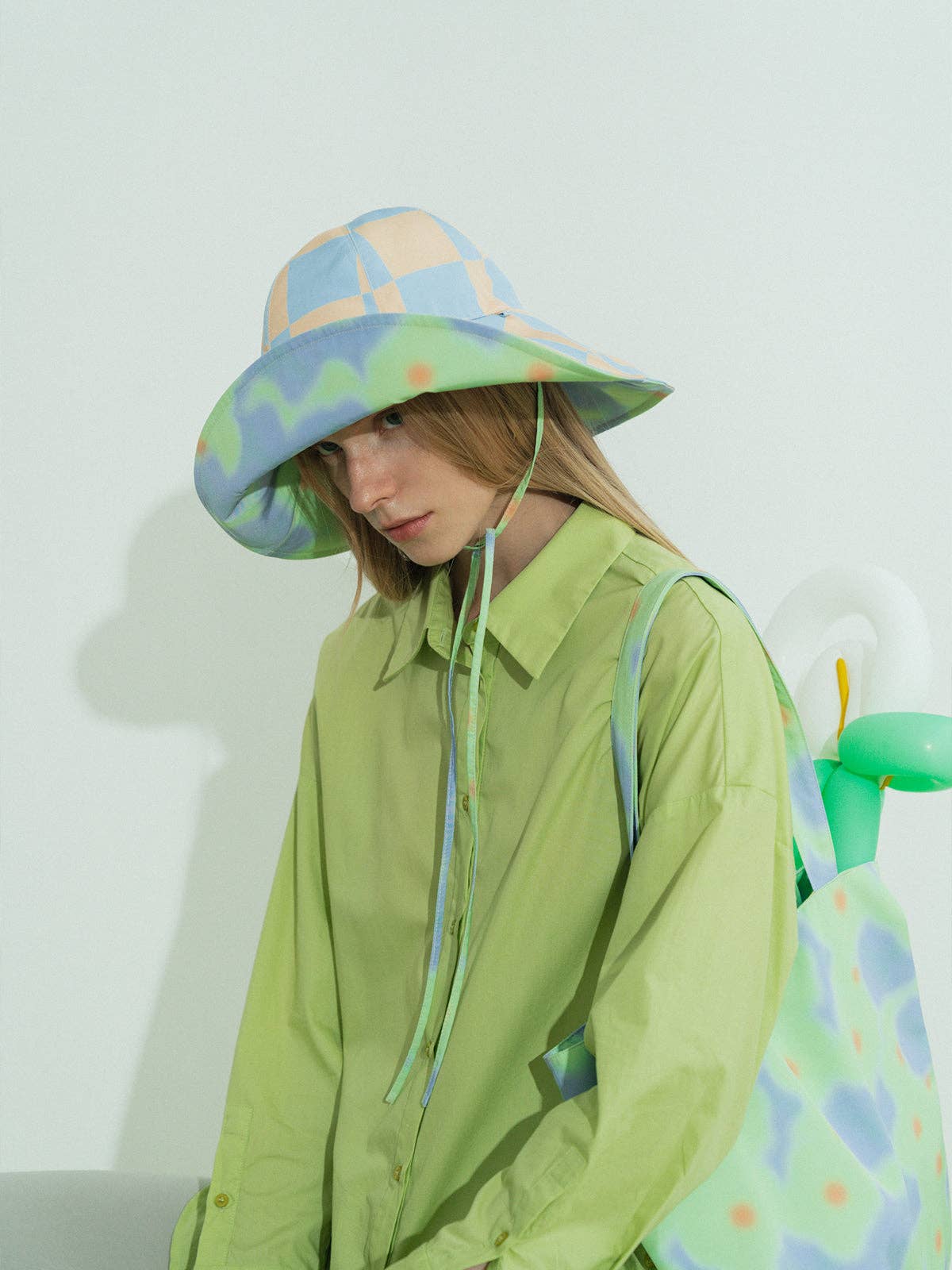 Lost Pattern NYC - "Day Dream" Reversible Sun Hat - Blue