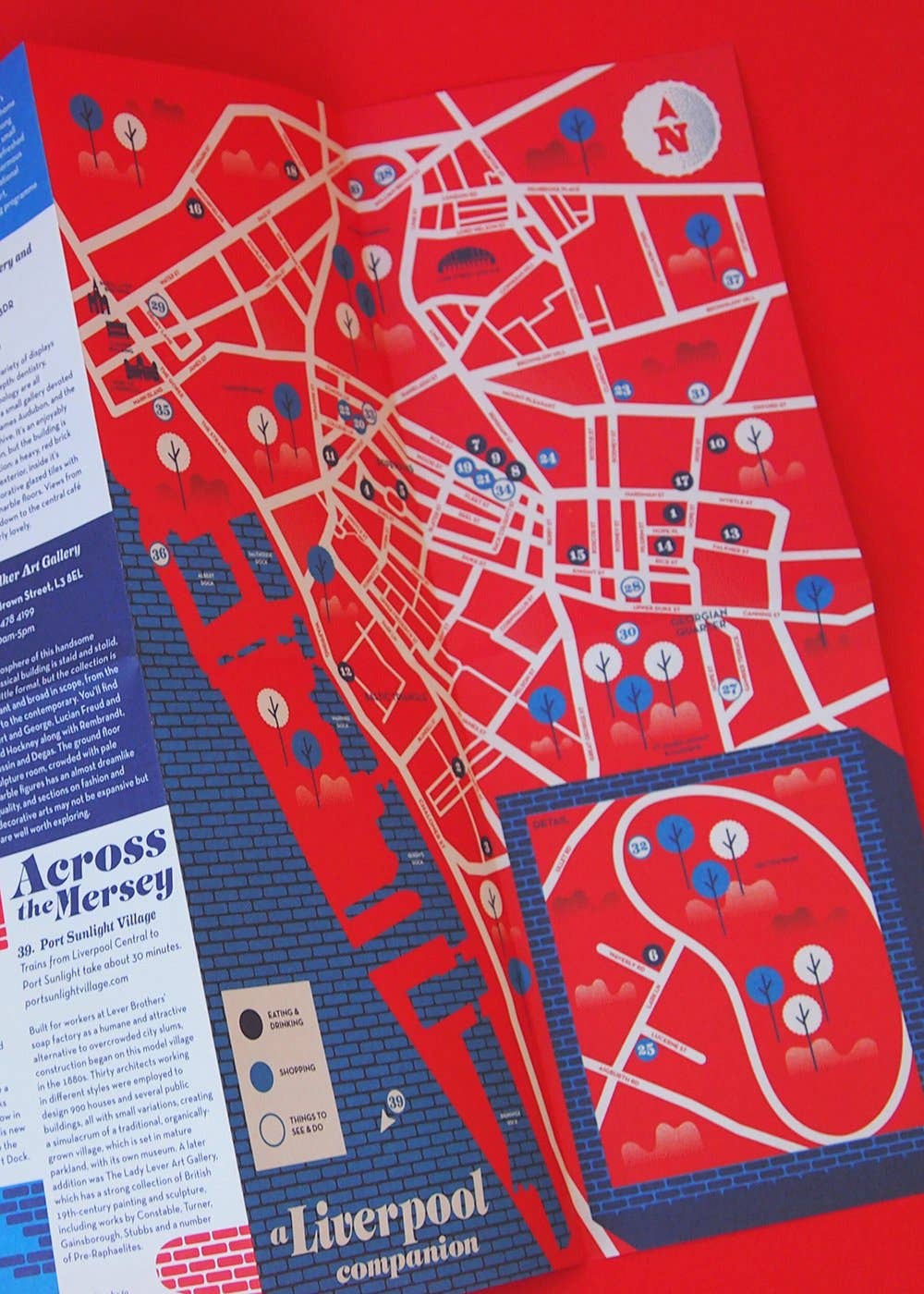 Herb Lester Associates - A Liverpool Companion  - England Travel Map & Cultural Guide