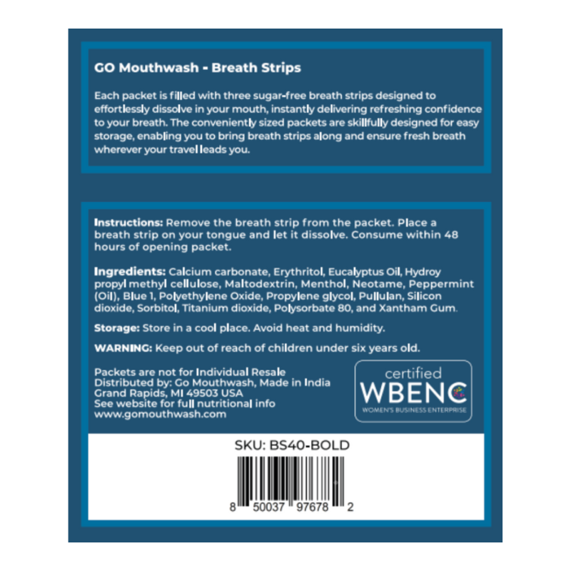 Go Mouthwash - Go Mouthwash Breath Strips