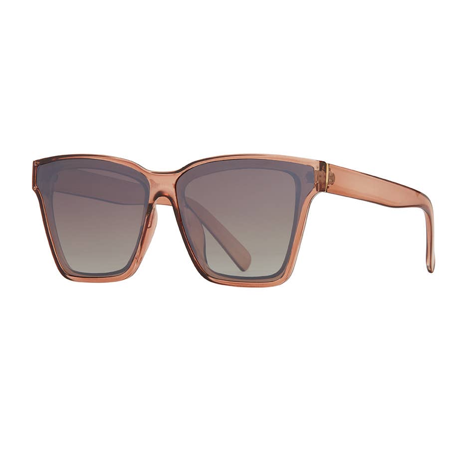 Blue Planet Eco-Eyewear - BP10202 - Palma - Crystal Mocha / Gradient Brown Light Mirro