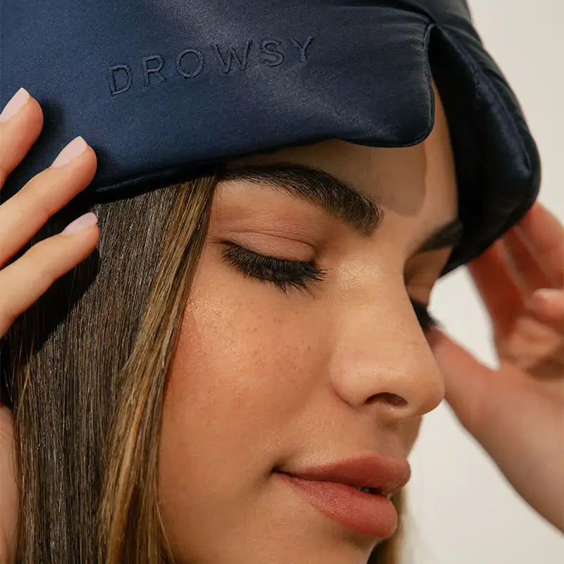 Drowsy Sleep Co. - Midnight Blue Eyelash Protecting Sleep Mask