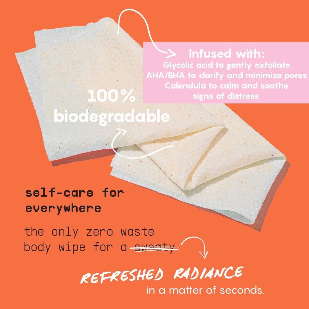 Busy Co - Refresh Face Wipes with AHA, BHA & Glycolic Acid