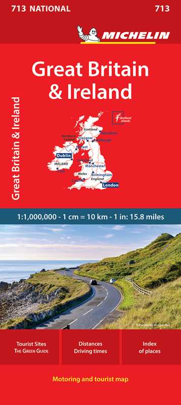 Simon & Schuster - Michelin Great Britain & Ireland Map 713 by Michelin