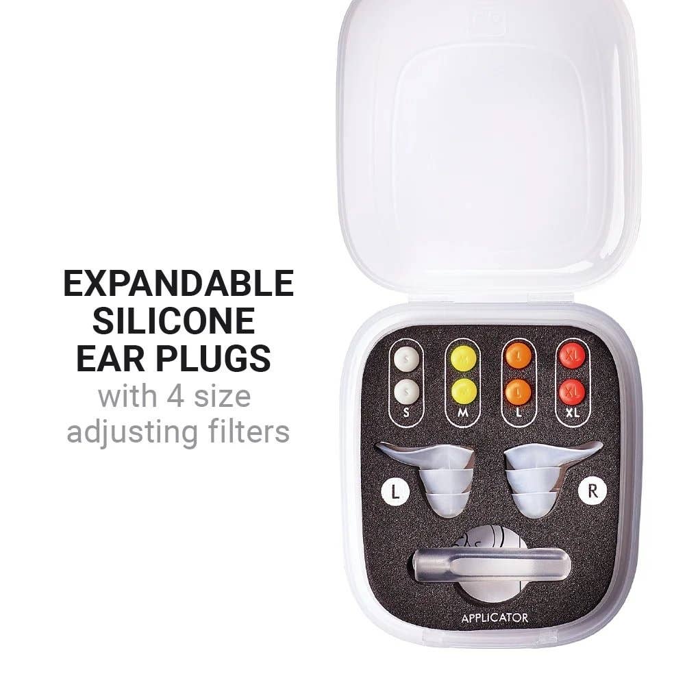 Go Travel Custom Fit Ear Plugs with 4 Size-Adjusting Filters