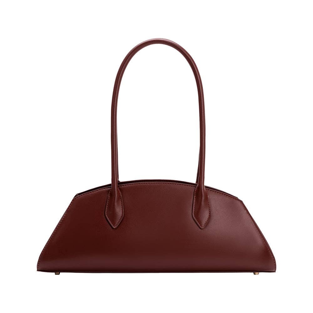 Melie Bianco - Birdie Burgundy Recycled Vegan Leather Shoulder Bag