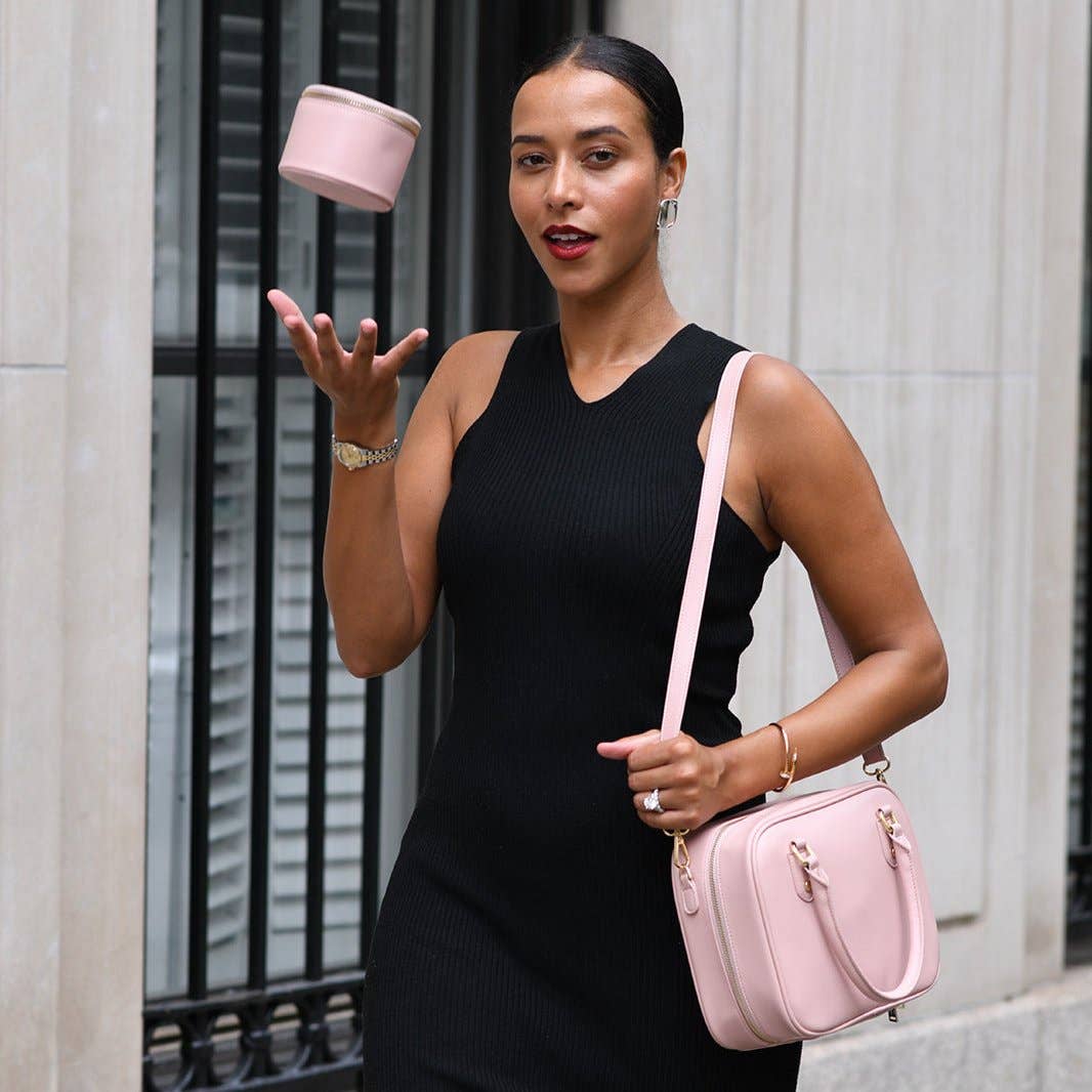 Hudson + Bleecker - Globetrotter Jewelry Case - Rose Pink
