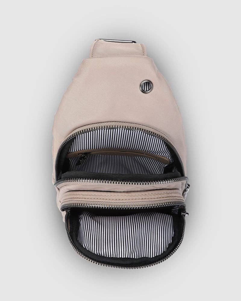 The Boyd Sling Bag - Nylon Beige