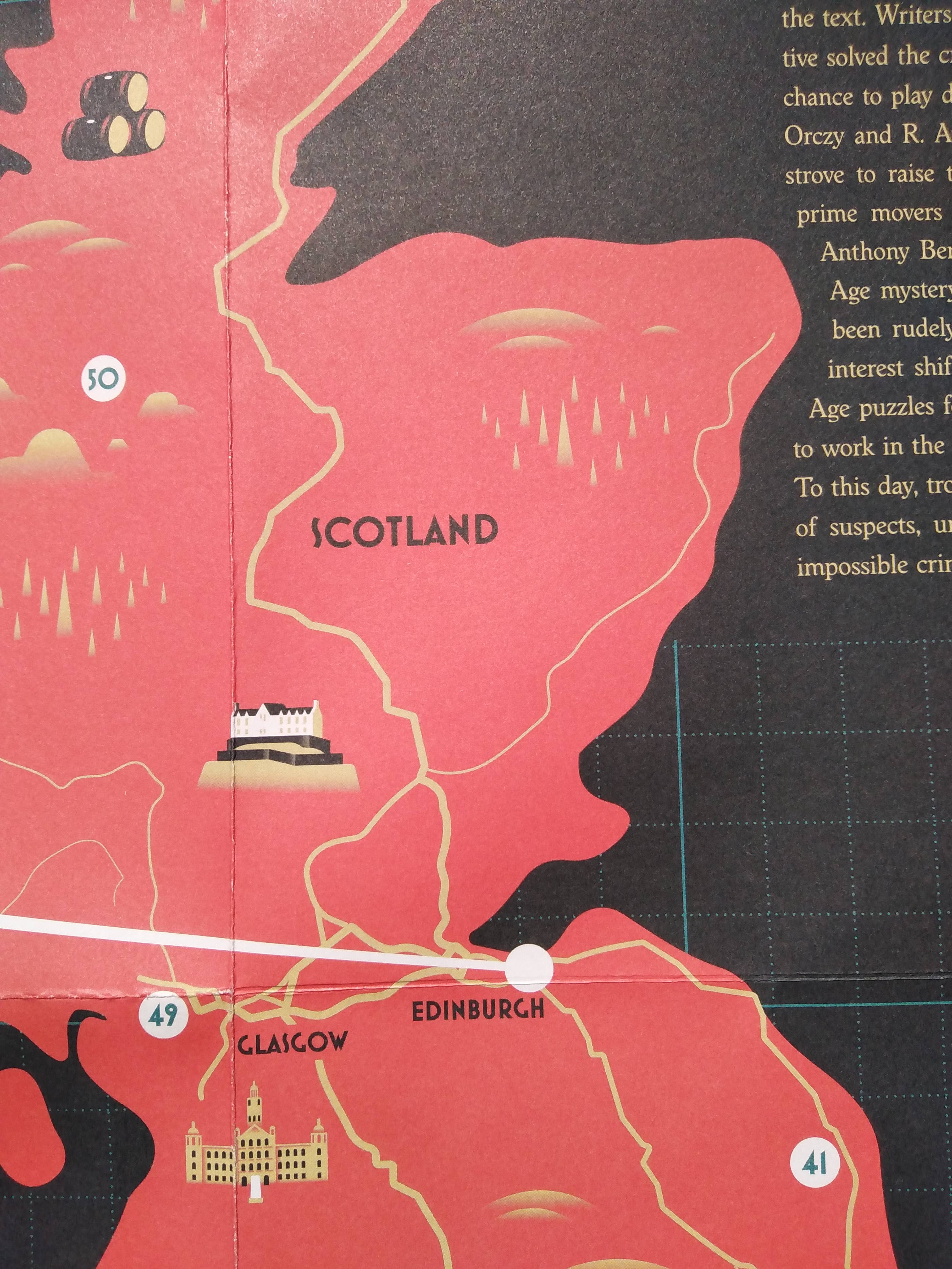 Herb Lester Associates - This Deadly Isle - England Mystery Detective Map