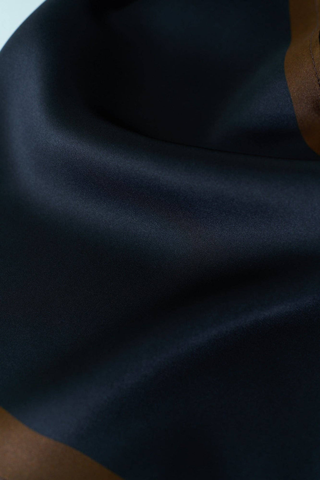 Lost Pattern NYC - "Satin" Silk Neck Scarf - Black