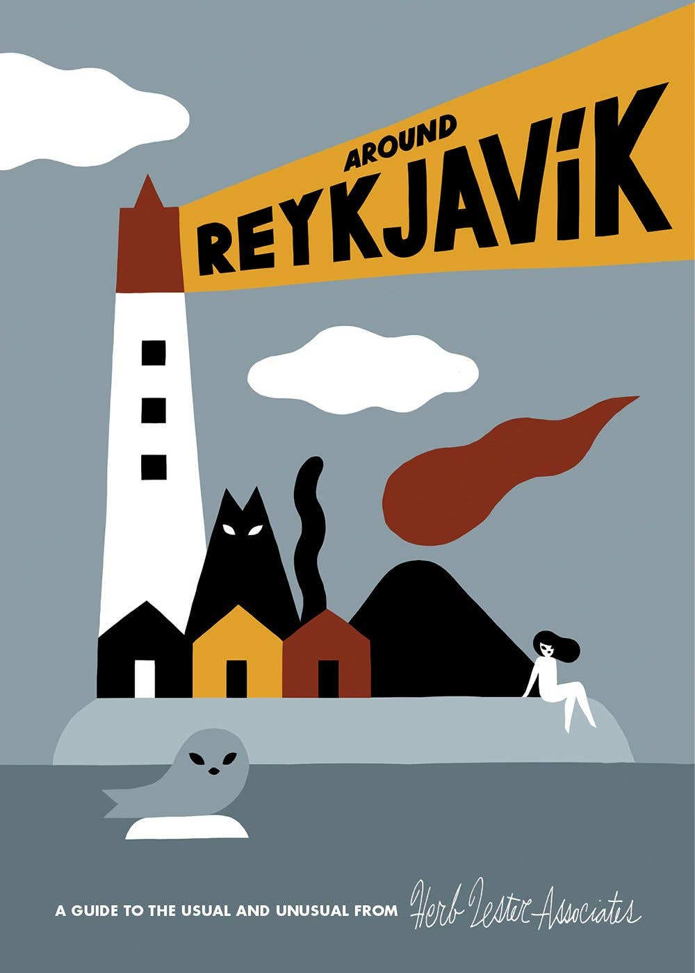 Herb Lester Associates - Around Reykjavik - Iceland Travel Map & Cultural Guide