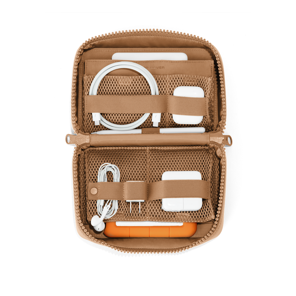 Dagne Dover - Arlo Tech Organizer in Camel, Large