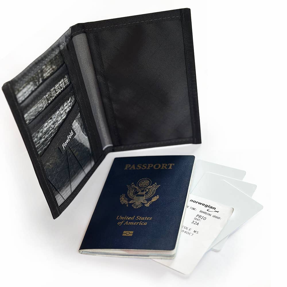 Flowfold - RFID Blocking Navigator - Passport Case & Wallet