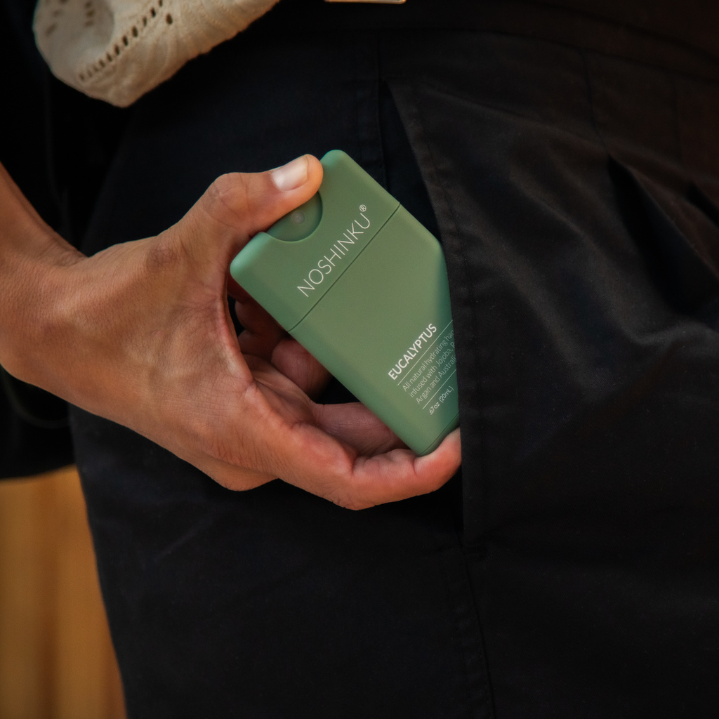 Noshinku - Refillable Eucalyptus Moisturizing Pocket Hand Sanitizer