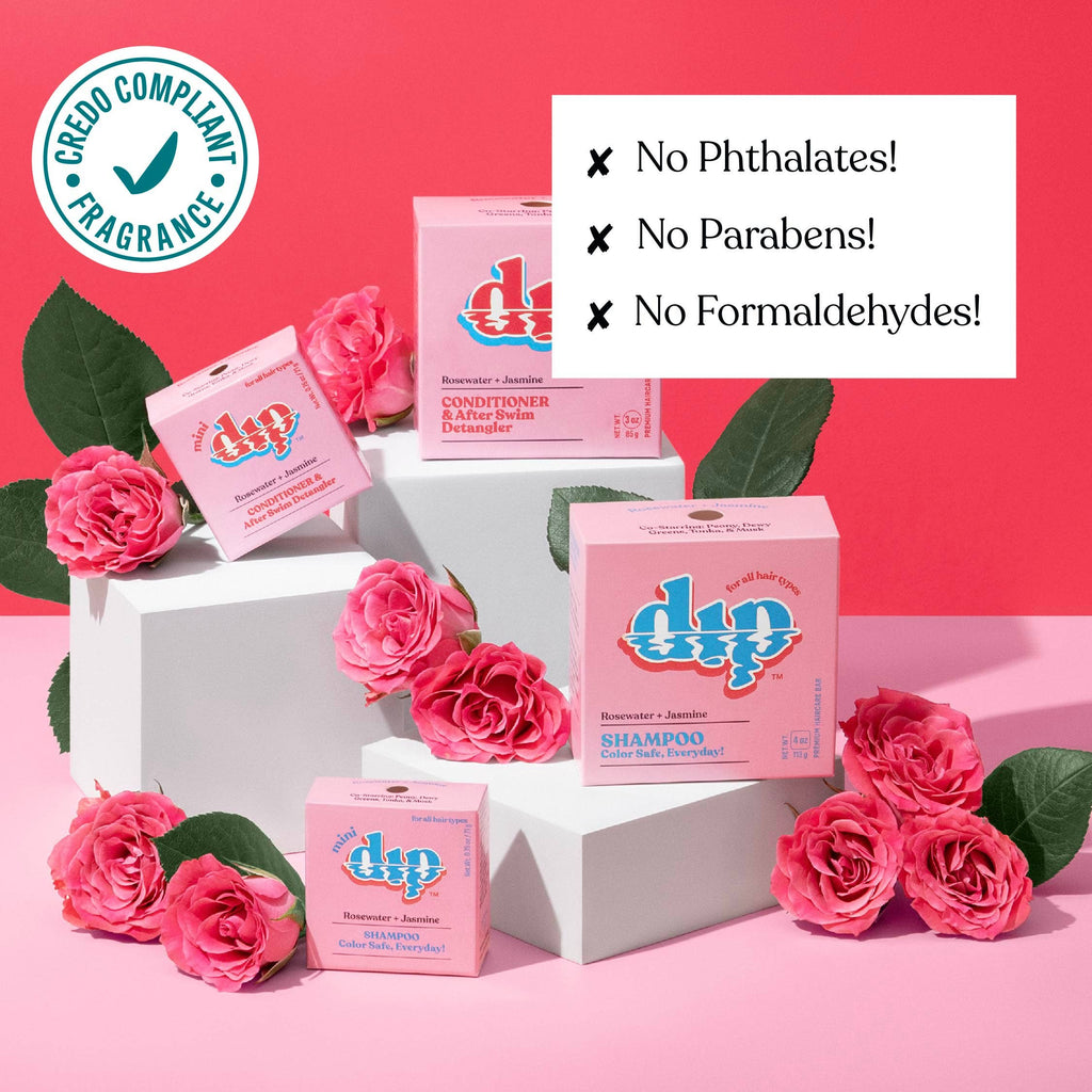 Dip - Mini Dip Shampoo Bar: Color Safe, Everyday - Rosewater & Jasmine