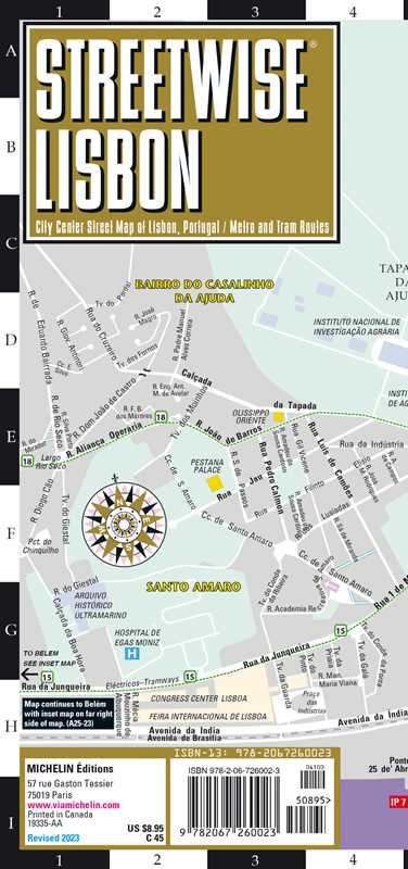 Simon & Schuster - Streetwise Lisbon Map by Michelin