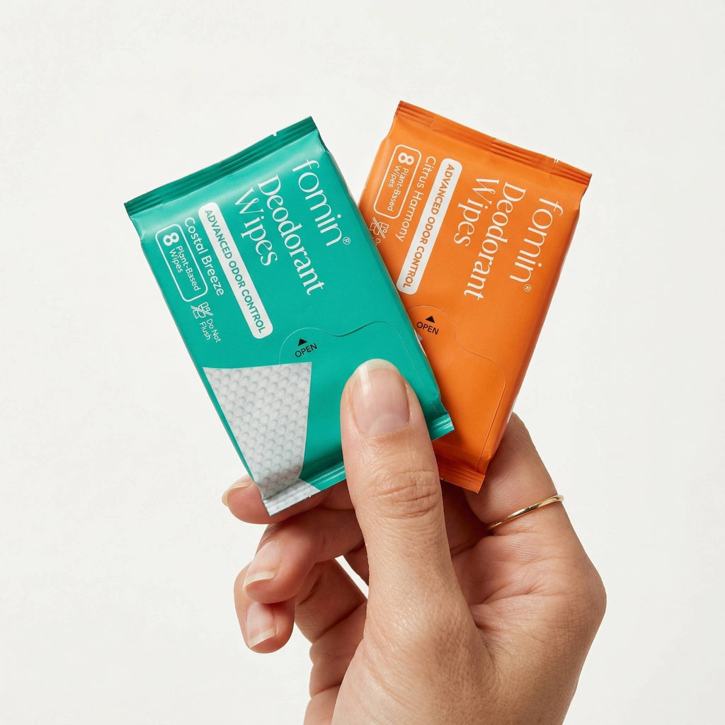 Fomin - Travel Size Deodorant Wipes | Variety Pack | 6PK