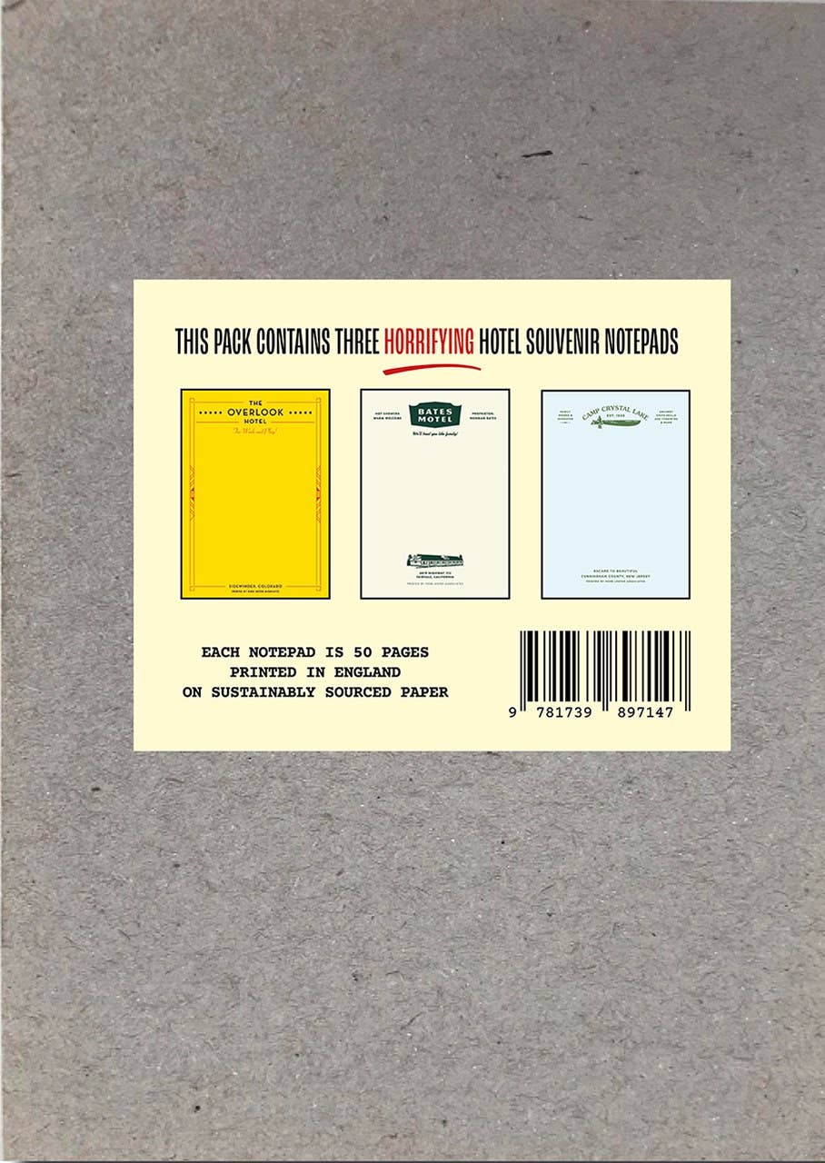 Herb Lester Associates - The Horror Set: Fictional Hotel Notepads