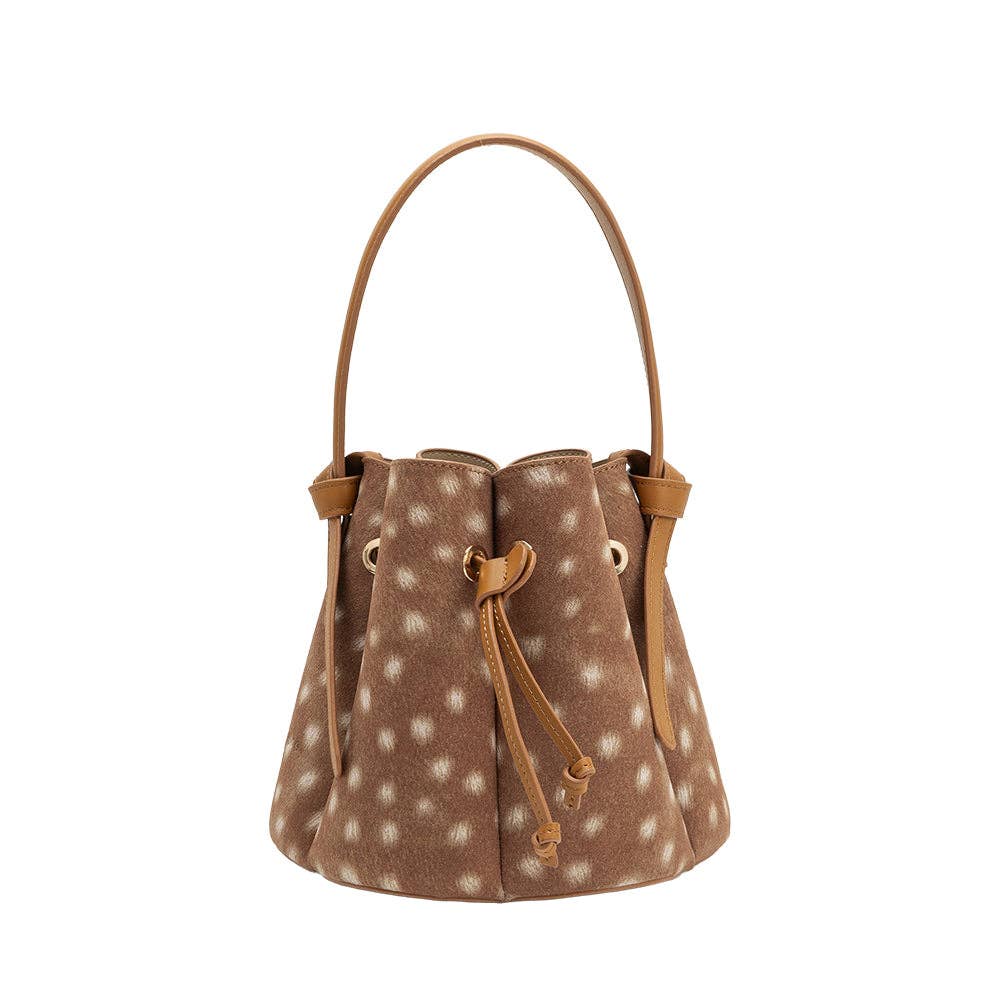 Melie Bianco - Laguna Mini Bambi Recycled Vegan Suede Top Handle Bag