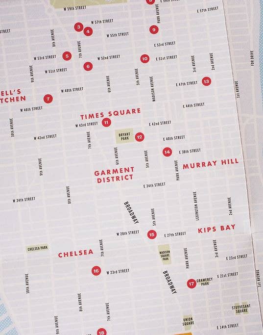 Herb Lester Associates - Bob Dylan's New York Revisited - Map and Guide