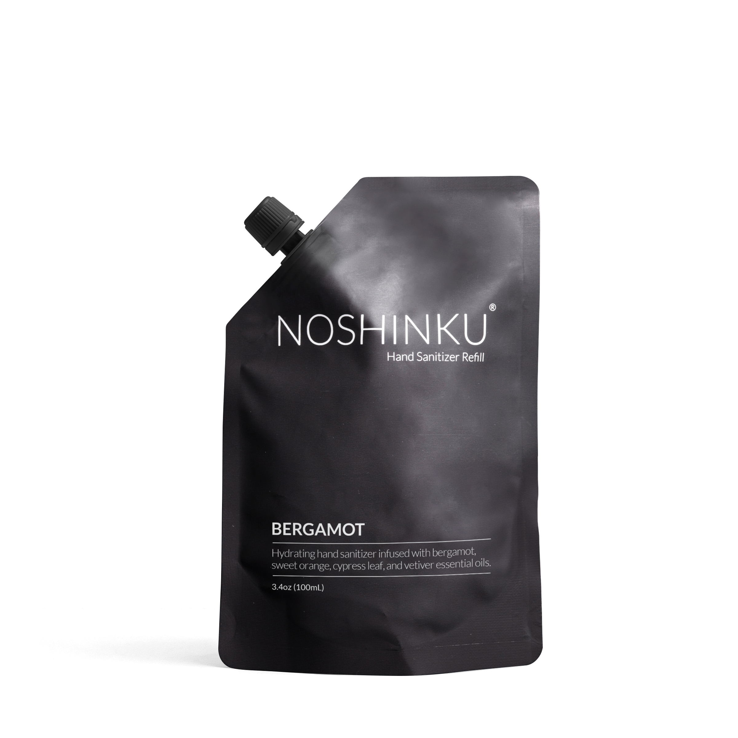 Noshinku - Bergamot - Cypress Nourishing Sanitizer Travel Refill Pouch